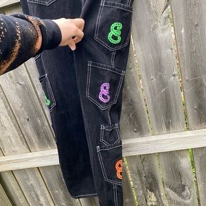 Jnco Inspired Custom Pants colored Snakes Juniors 9 XL (J)